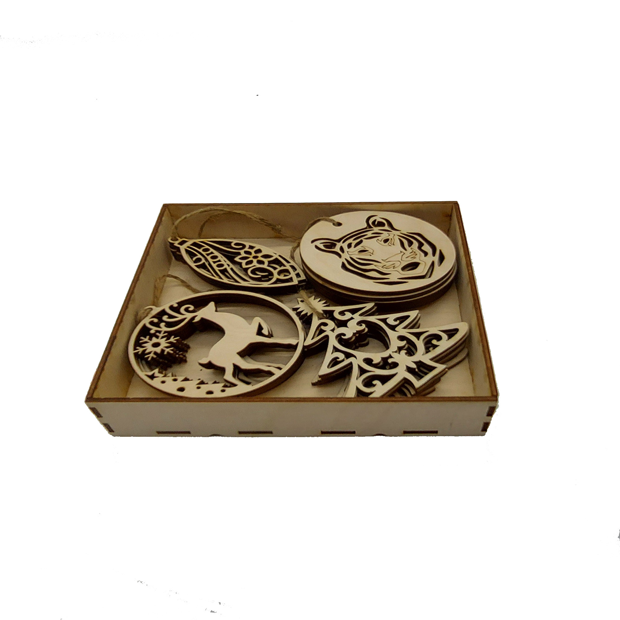 Набор НГ ДомВуд (Коробка 17х17х3,6см + Украшение на ёлку 20шт) Н170/Д170 Набор НГ ДомВуд (Коробка 17х17х3,6см + Украшение на ёлку 20шт) Н170/Д170