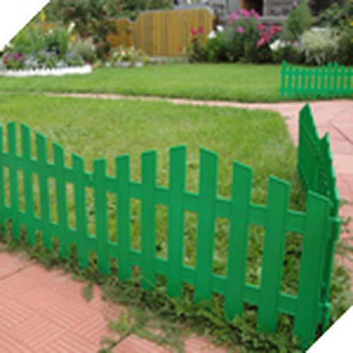 Забор декоративный № 5- зеленый 35х300, 7 секций