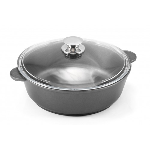 Жаровня 280мм АЛА  со стеклянной крышкой