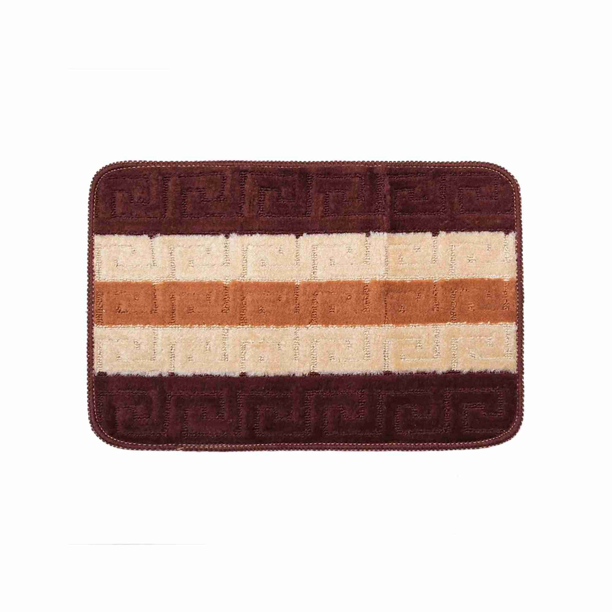 Коврик для ванной 50х80см Орнамент, полиэстер, низк.ворс РД68038