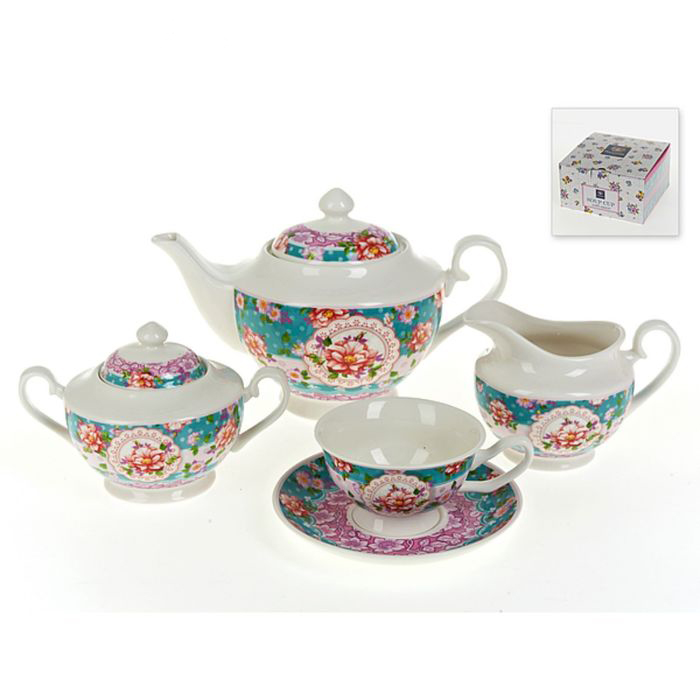 Набор чайный 12пр. "Цветочные кружева" v=180мл