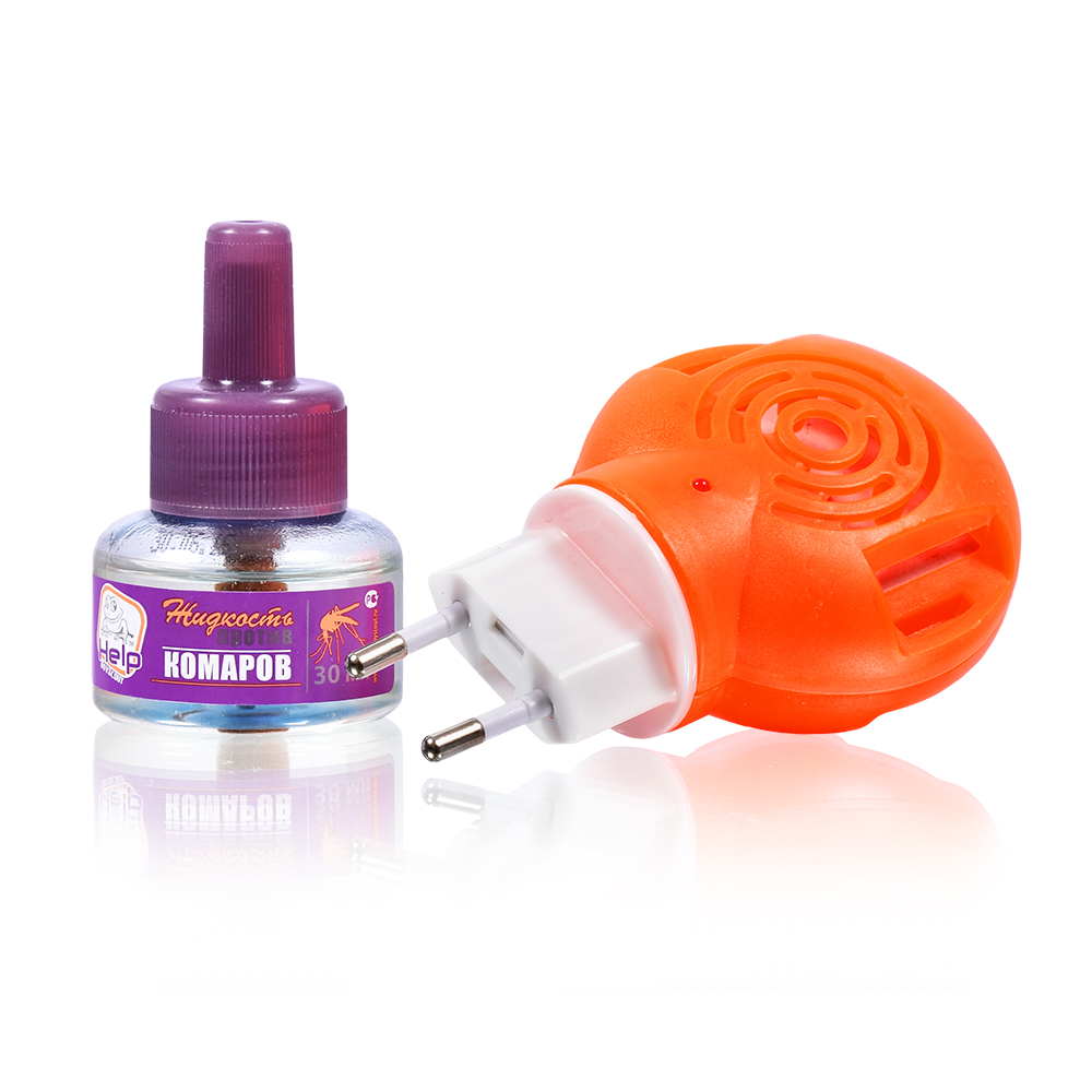 Комплект от КОМАРОВ: фумигатор и жидкость  30 ночей, инсектицидная HELP/24