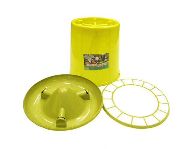 Кормушка д/птицы 10л. "Птичий дворик" (емкость+поддон+решетка)