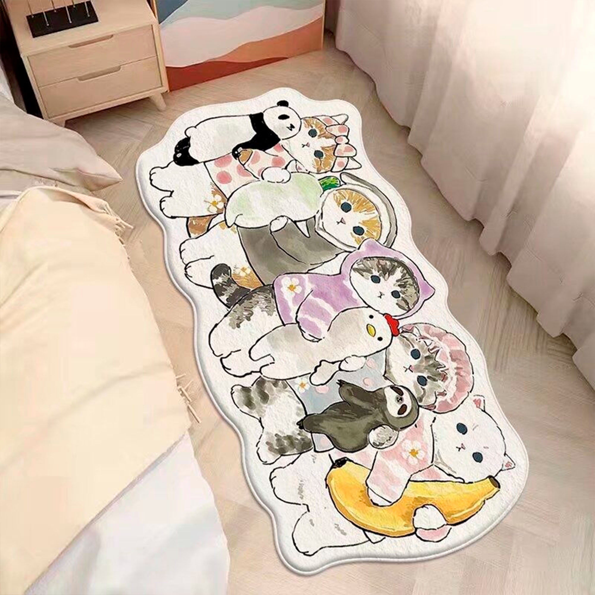 Коврик 120х50см коты