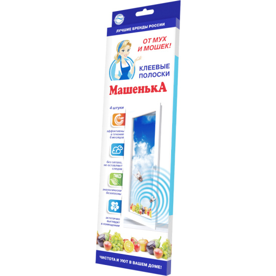 Полоски оконные клеевые "Машенька" 4 полоски