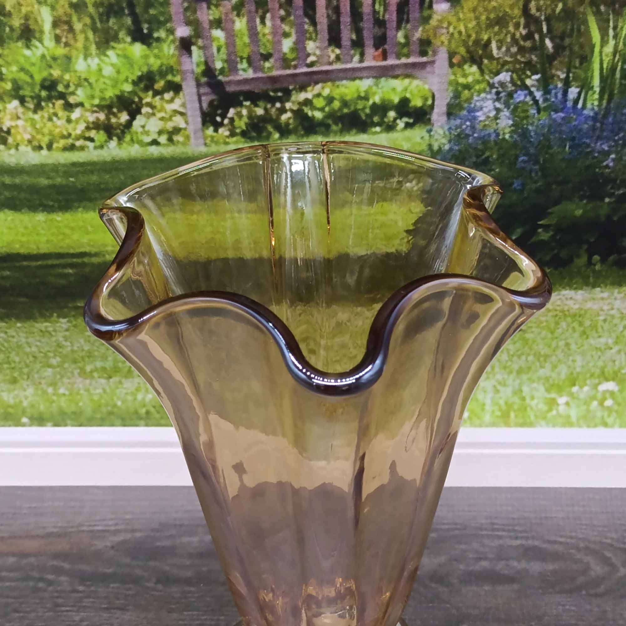 Ваза для цветов 22х15,5 шампань в коробке РД79942