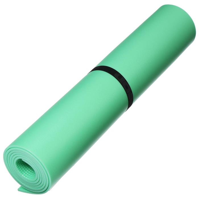 Коврик для фитнеса и йоги 1800х600х5 мм, зеленый