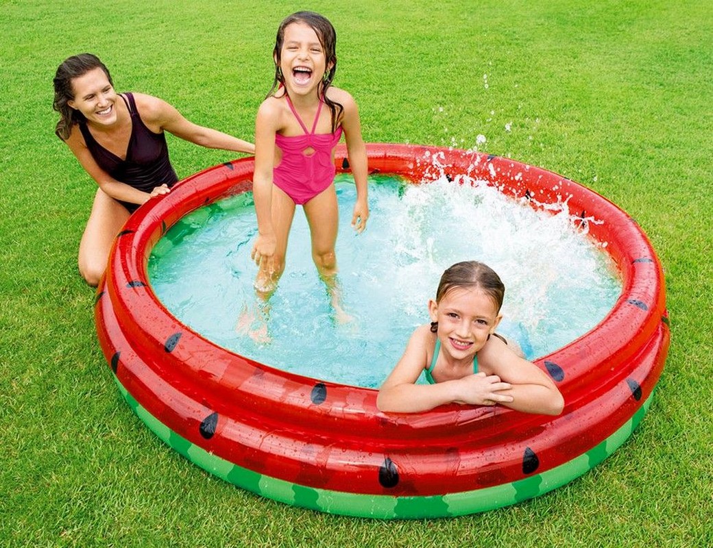 Бассейн детский надувной Intex,168х38см "Арбуз" 581л, от 2 лет, уп.6