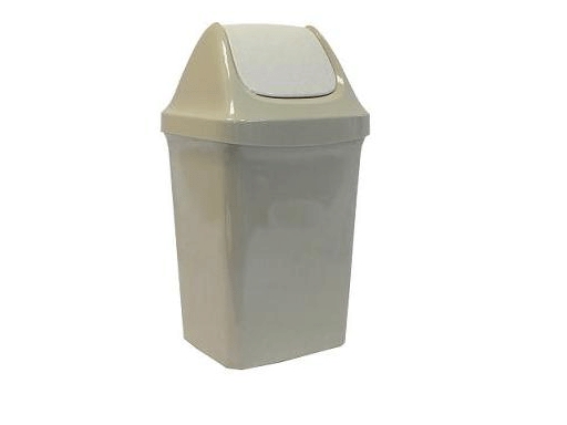 Контейнер 15л д/мусора СВИНГ беж мрамор