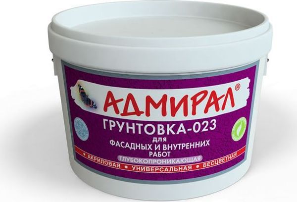 Грунтовка акриловая 10кг ВД АК-023 глуб. проникн Профи (Адмирал)