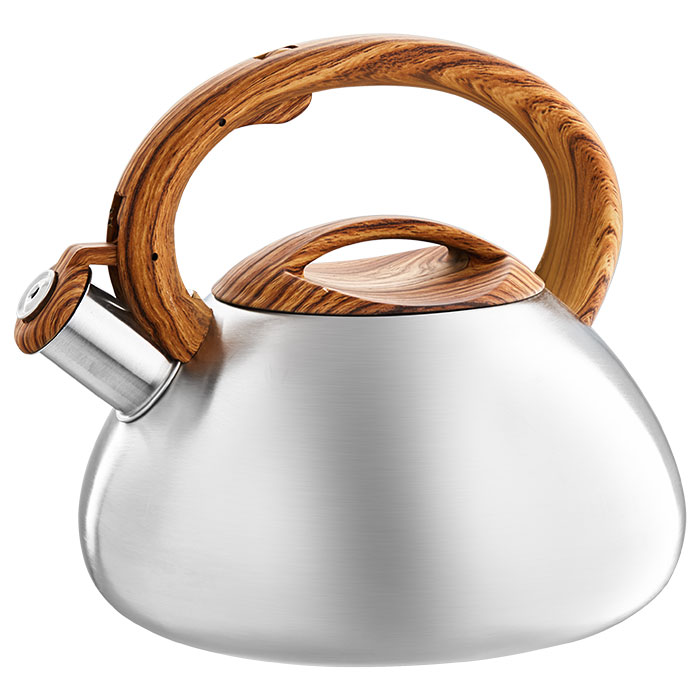 Чайник 3,0л, нержавеющая сталь, WEBBER со свистком сатин BE-0593