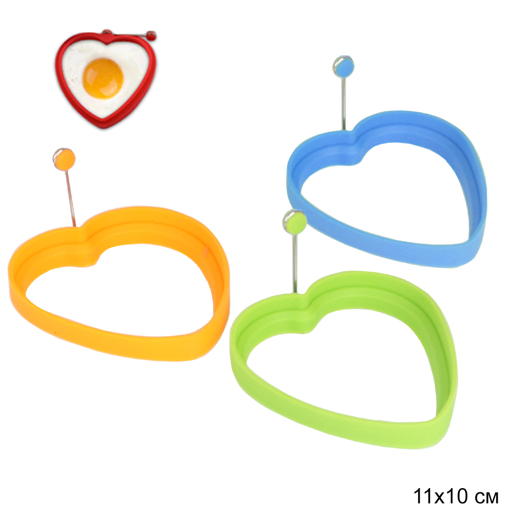 Форма для яичницы силиконовая Сердце F-162 