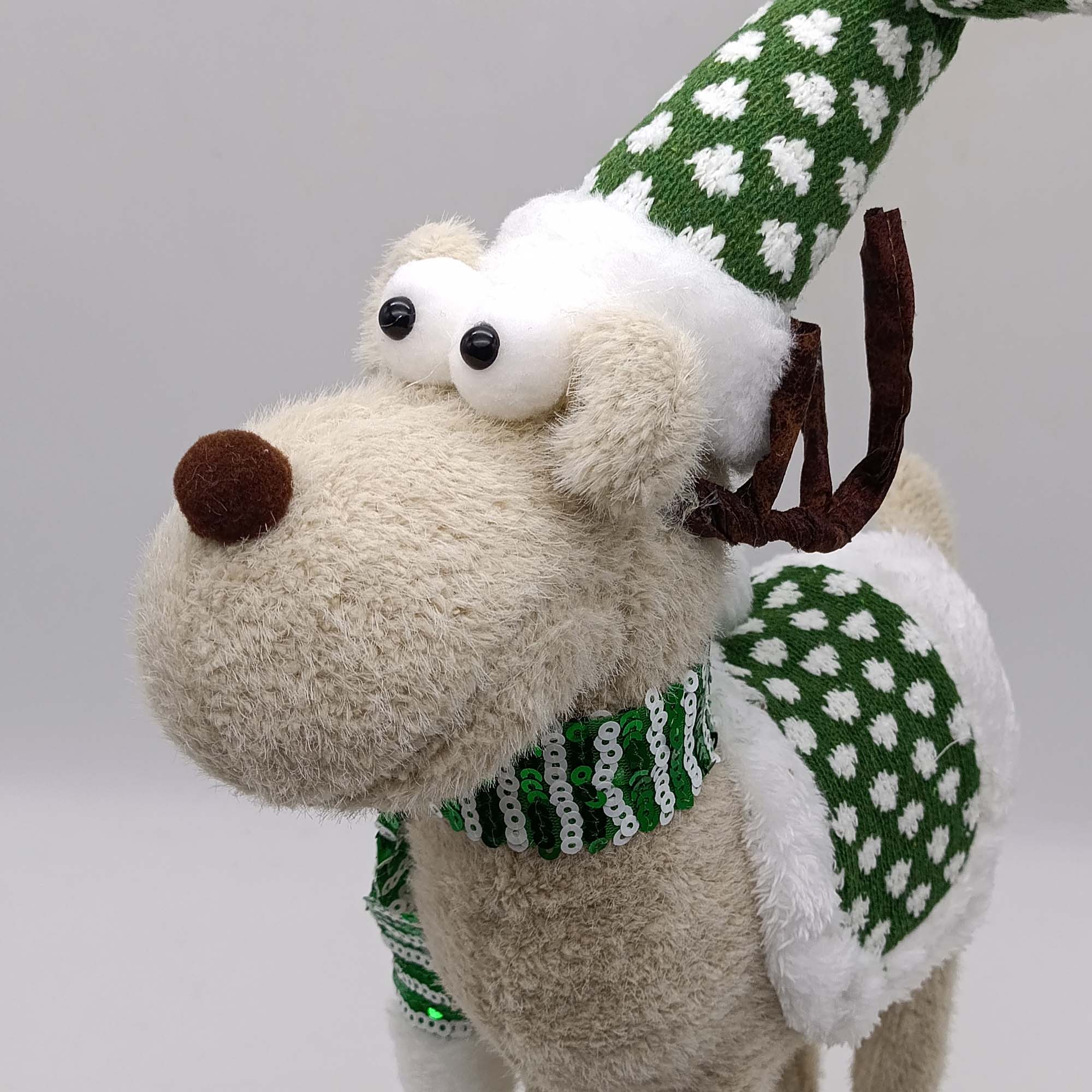 Олень декоративный новогодний 25х20х66см РД18515