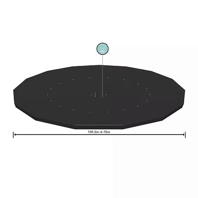 Тент для каркасного бассейна 457см (D470см), уп.4