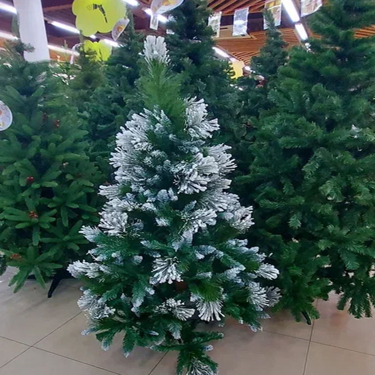 Ель снежинка 1,5м  с белым кончиком