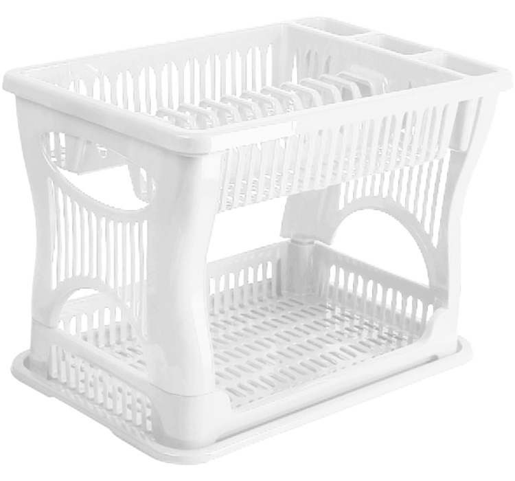 Сушилка для посуды 2-х ярусная Белый Сушилка для посуды 2-х ярусная Белый