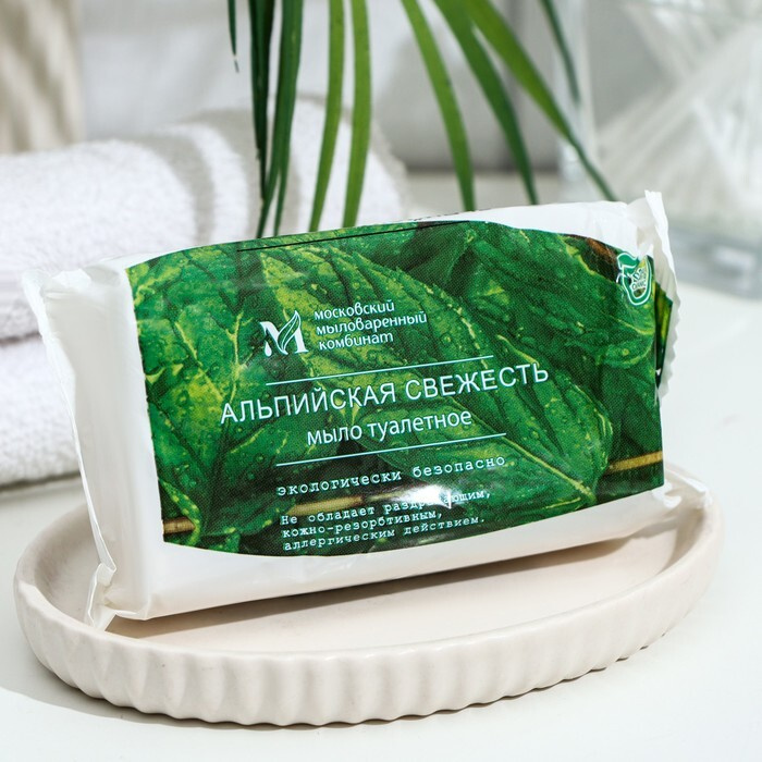 Мыло туалетное ММК 100гр Одинарное Альпийс.свеж.в обер