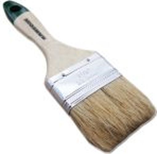 Кисть плоская 63мм "SANTOOL" ЕВРО 2,5 нат. щетина, лак. ручка