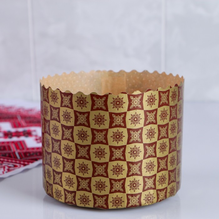 Форма бумажная д/куличей d90xh90мм ХВ PRE9090PEC