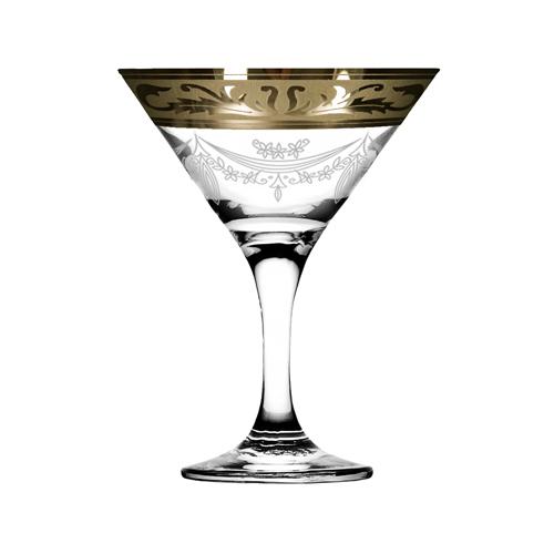 Набор бокалов для мартини 6шт с рисунком "Русский узор"