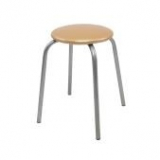 Табурет 18 круг жемчуг на светлом муссе