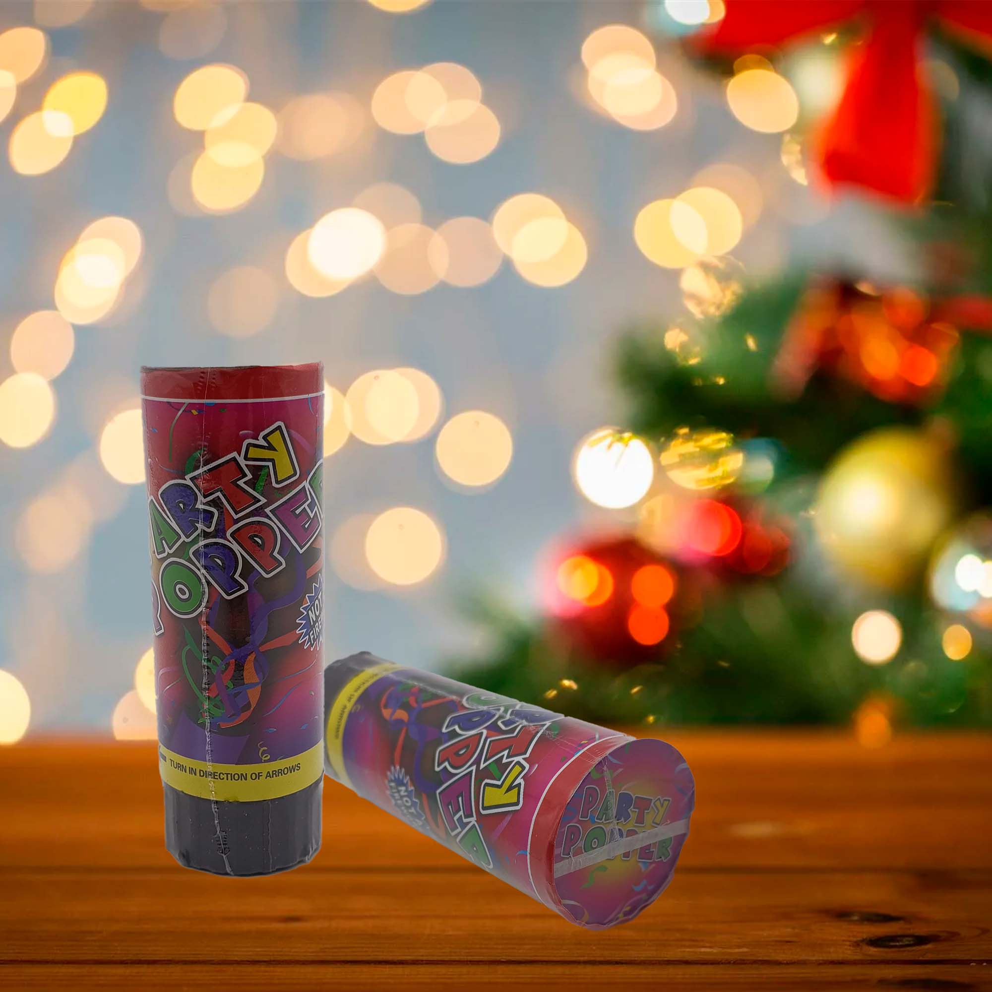 Хлопушка пневматическая Весёлый праздник 15см  РД18003