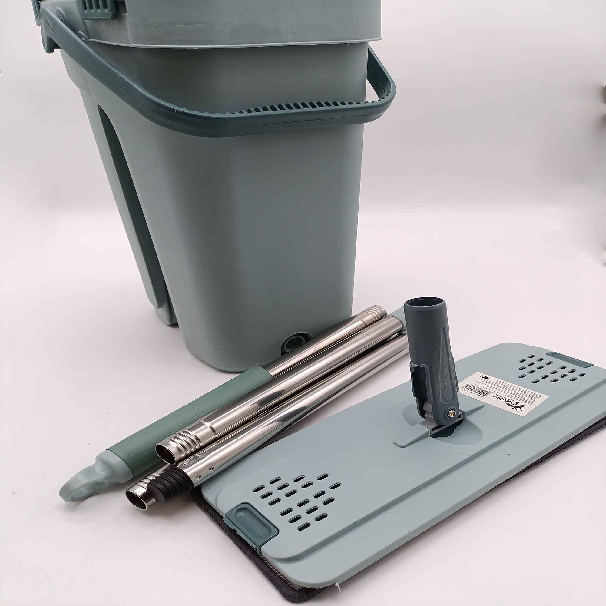 Ведро 10л с вертикальным отжимом и шваброй РД11532