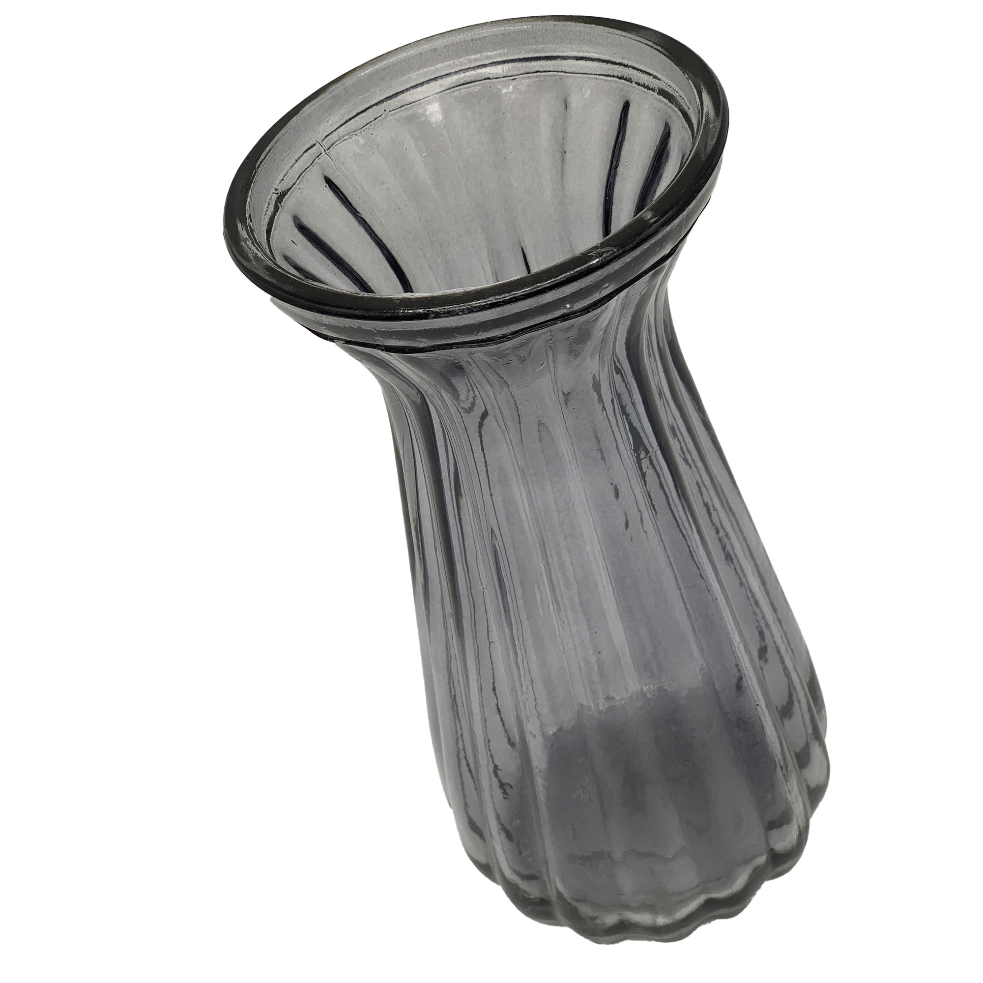 Ваза для цветов 10х21 Дымчатая РД79997