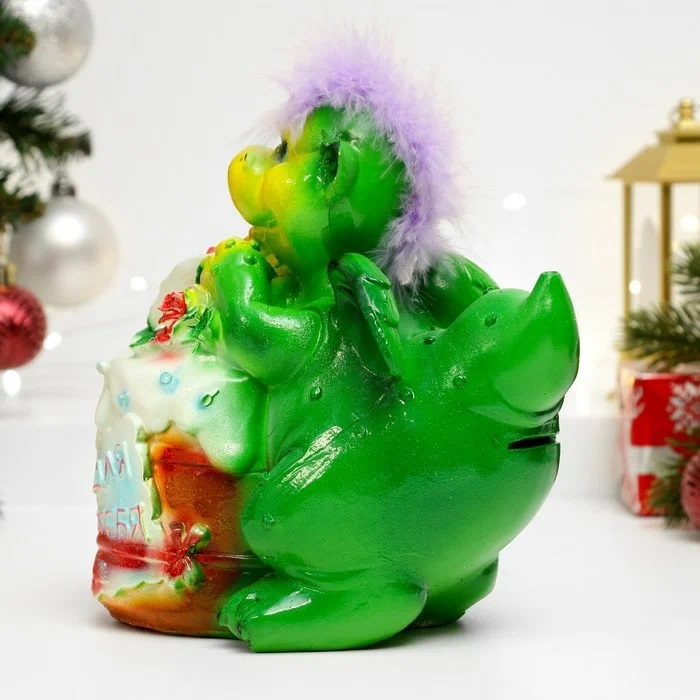 Копилка Дракон с тортом