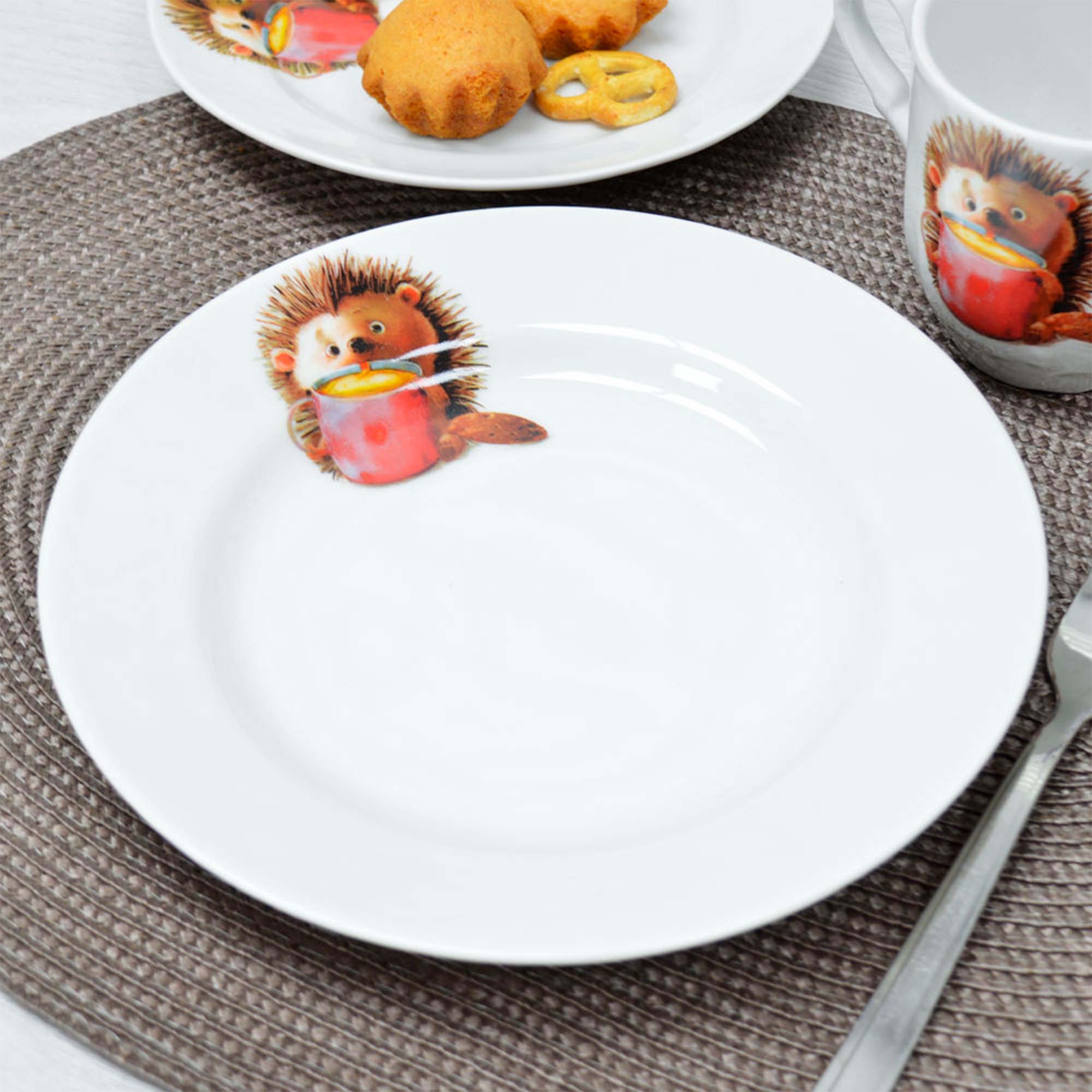 Тарелка 200 мм мелкая "Идиллия""Кроха"Ежонок