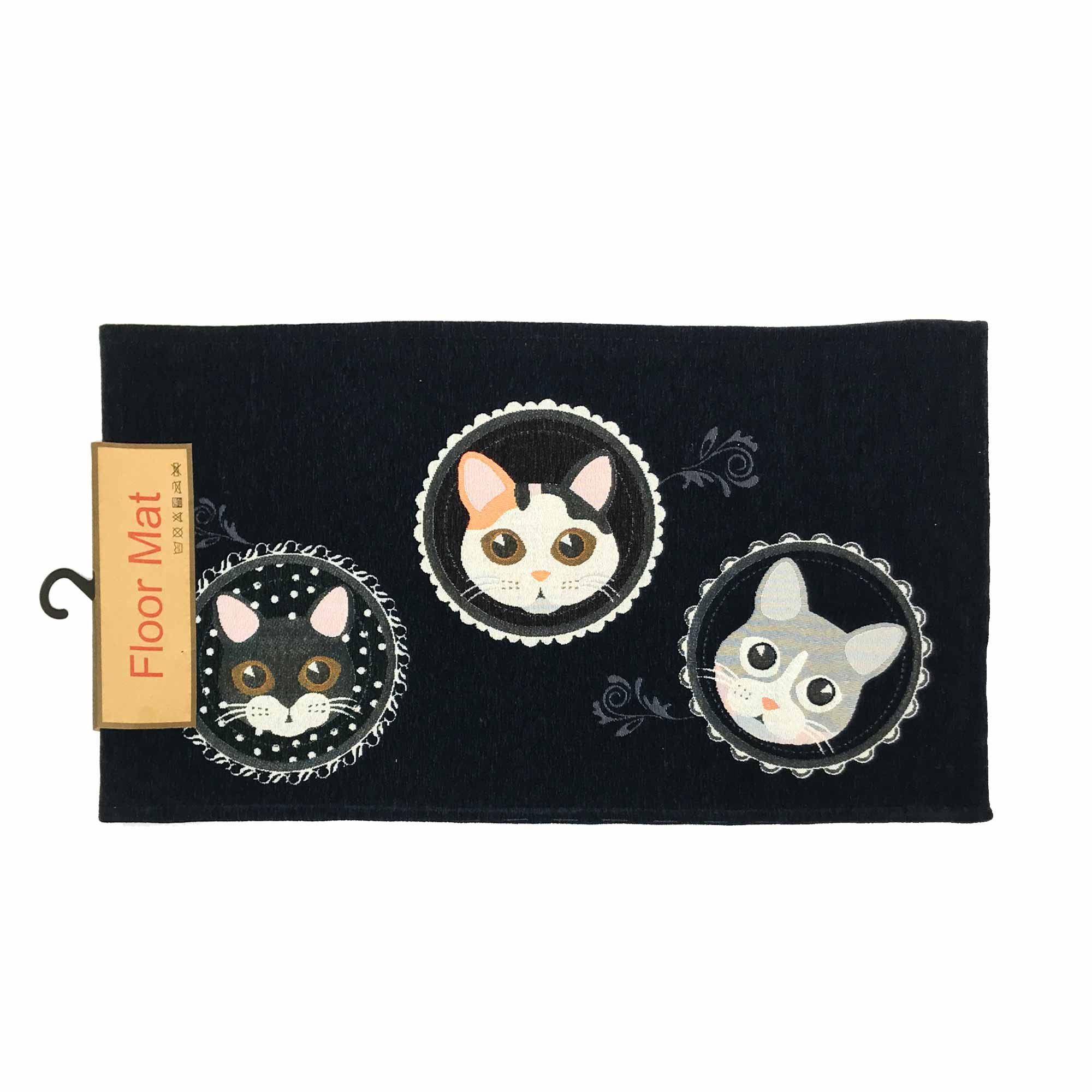 Коврик универсальный 45х80см КОШКИ синий РД88746 Коврик универсальный 45х80см КОШКИ синий РД88746