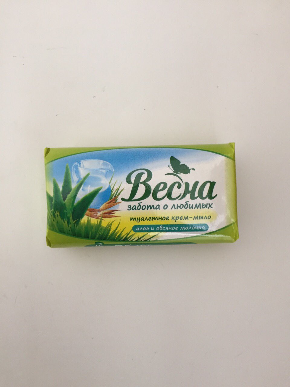 Мыло туалетное 90г Весна Алоэ и овсяное молочко