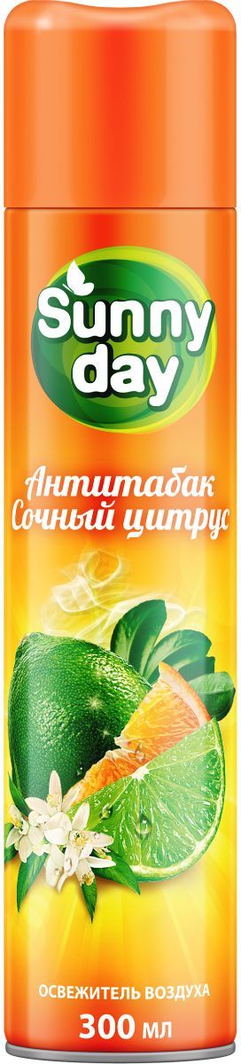 Освежитель воздуха 300мл Sunny Day Сочный Цитрус антитабак