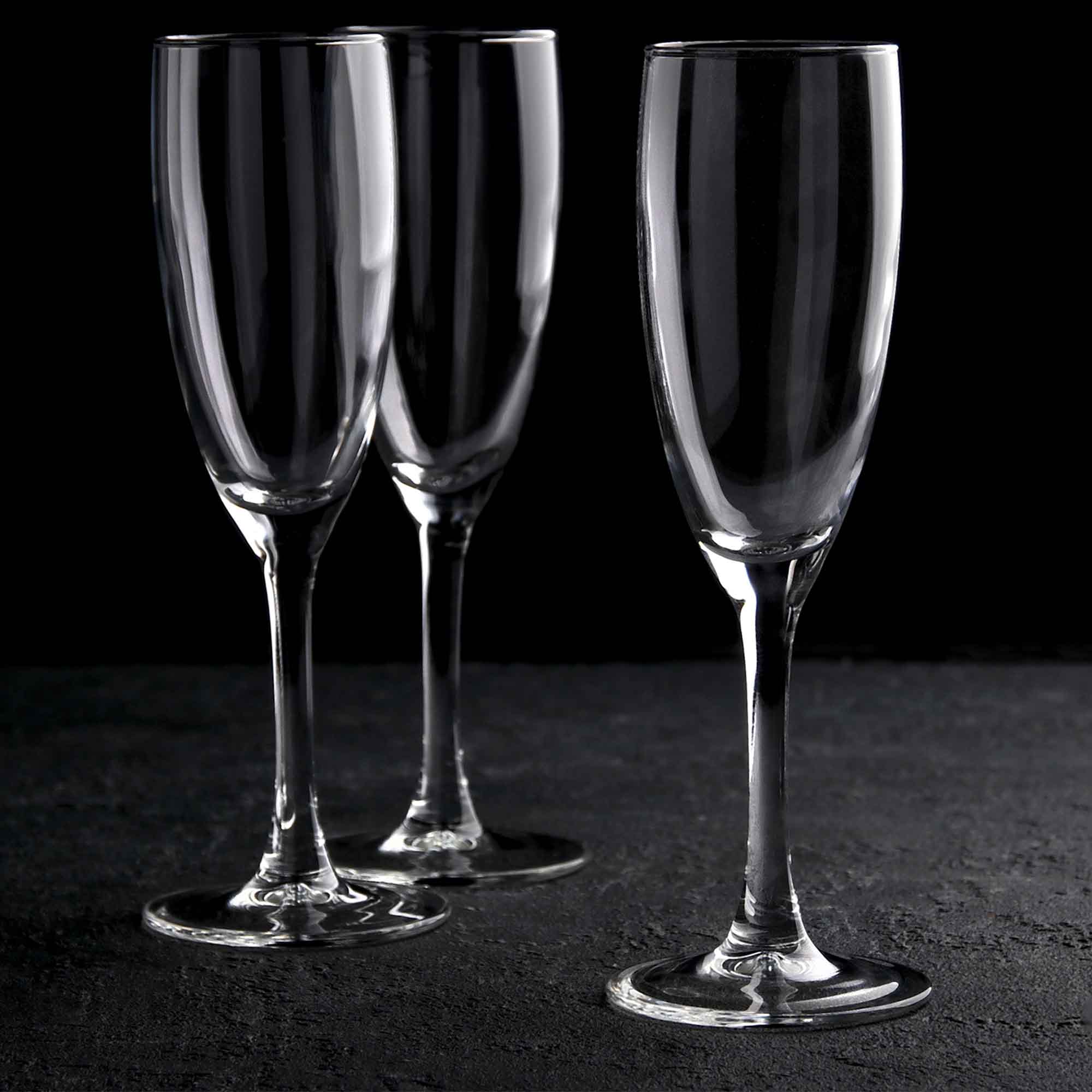 Бокал для шампанского 170мл 3шт стекло ЭДЕМ