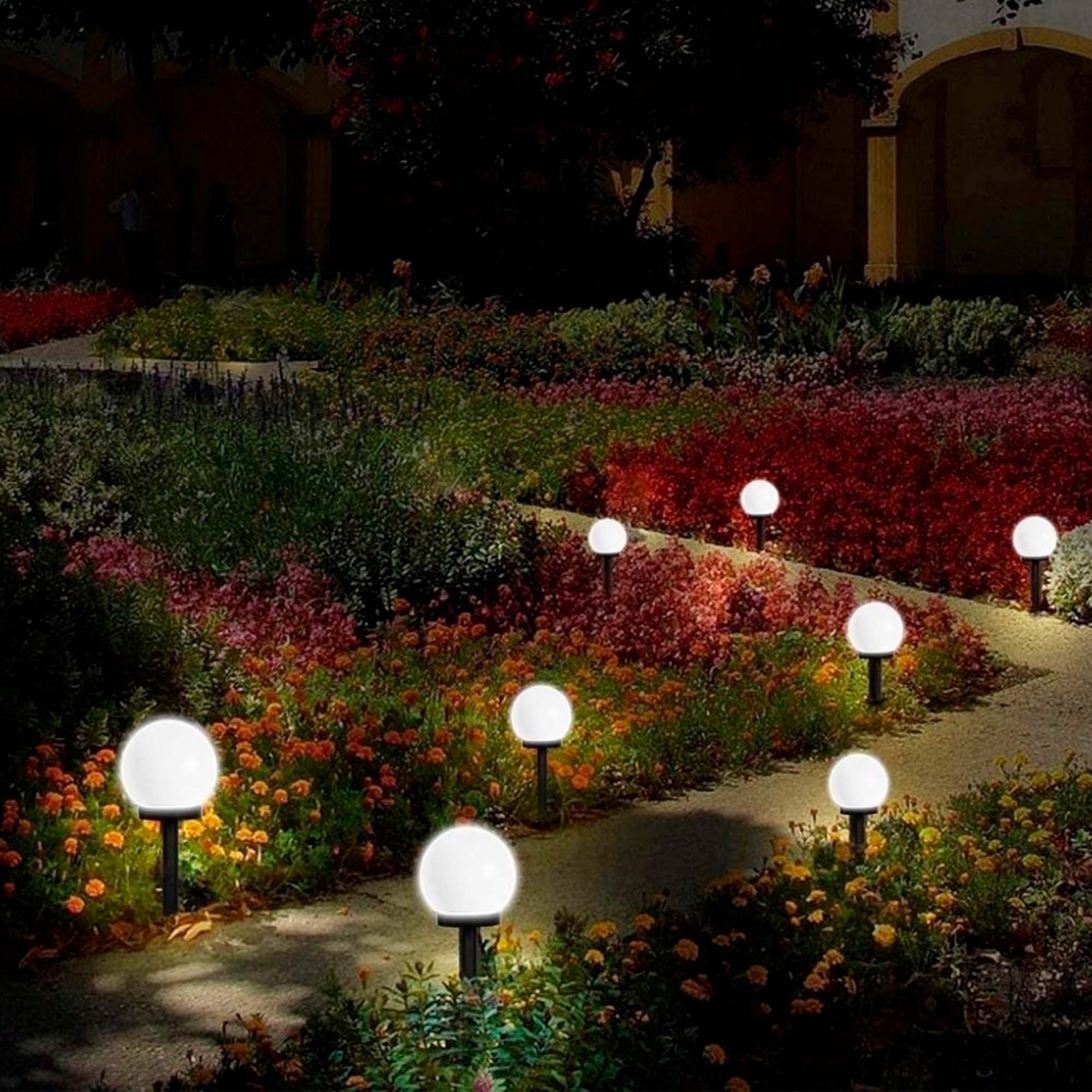 Светильник садовый на солнечной батарее 33см