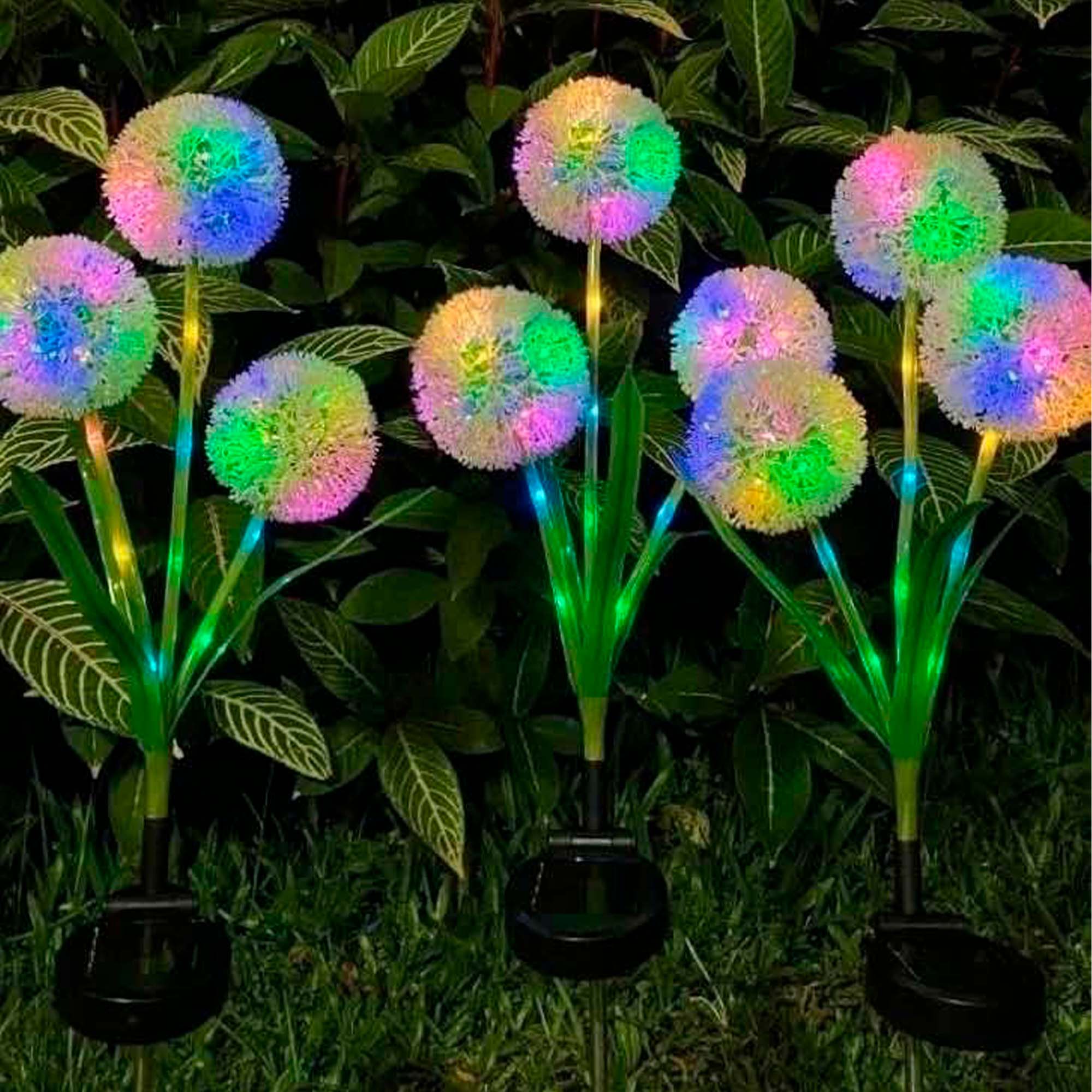 Светильник садовый на солнечной батарее 80см Одуванчик (3)