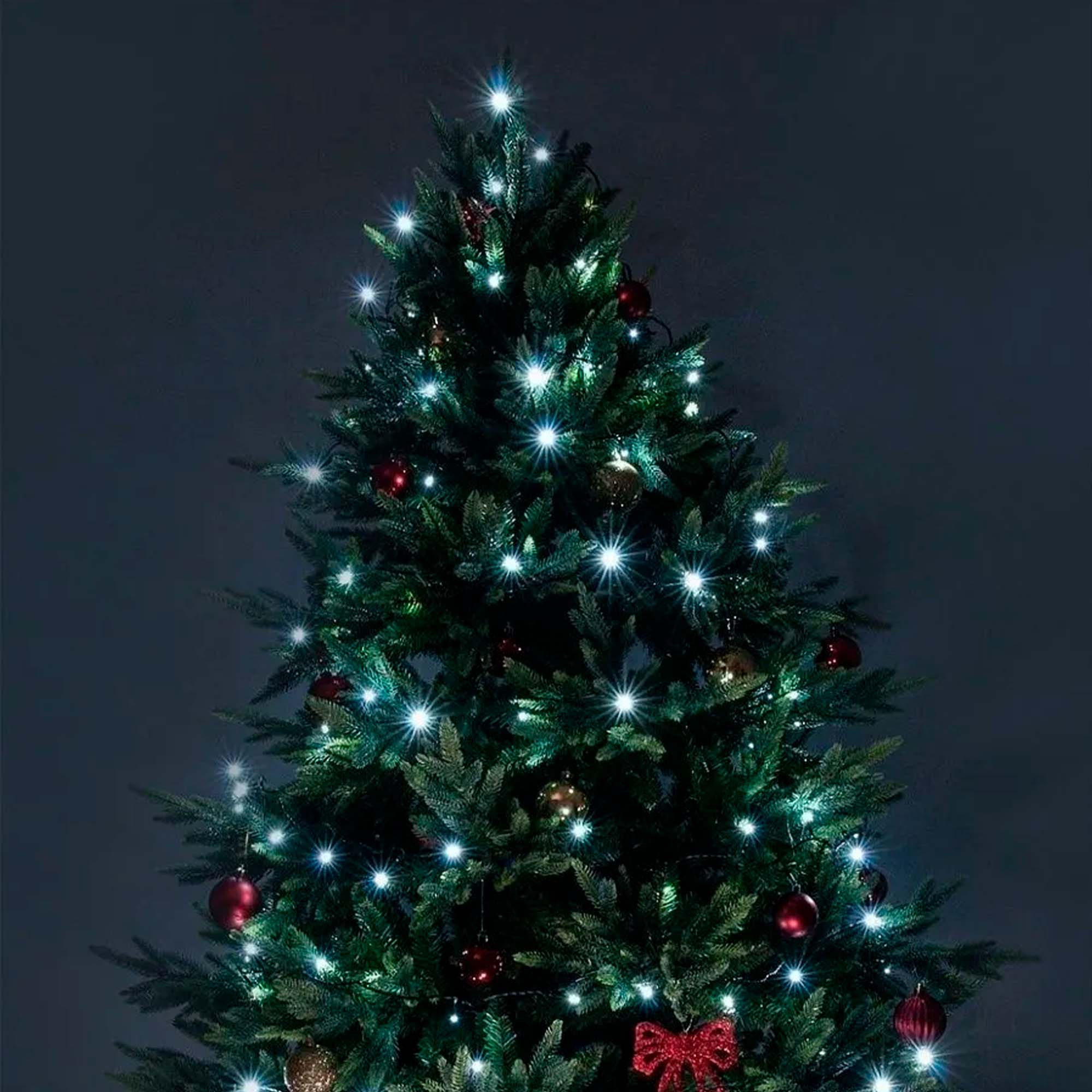 Гирлянда "Нить" 20м, темная нить,свечение белое холодное РД18317