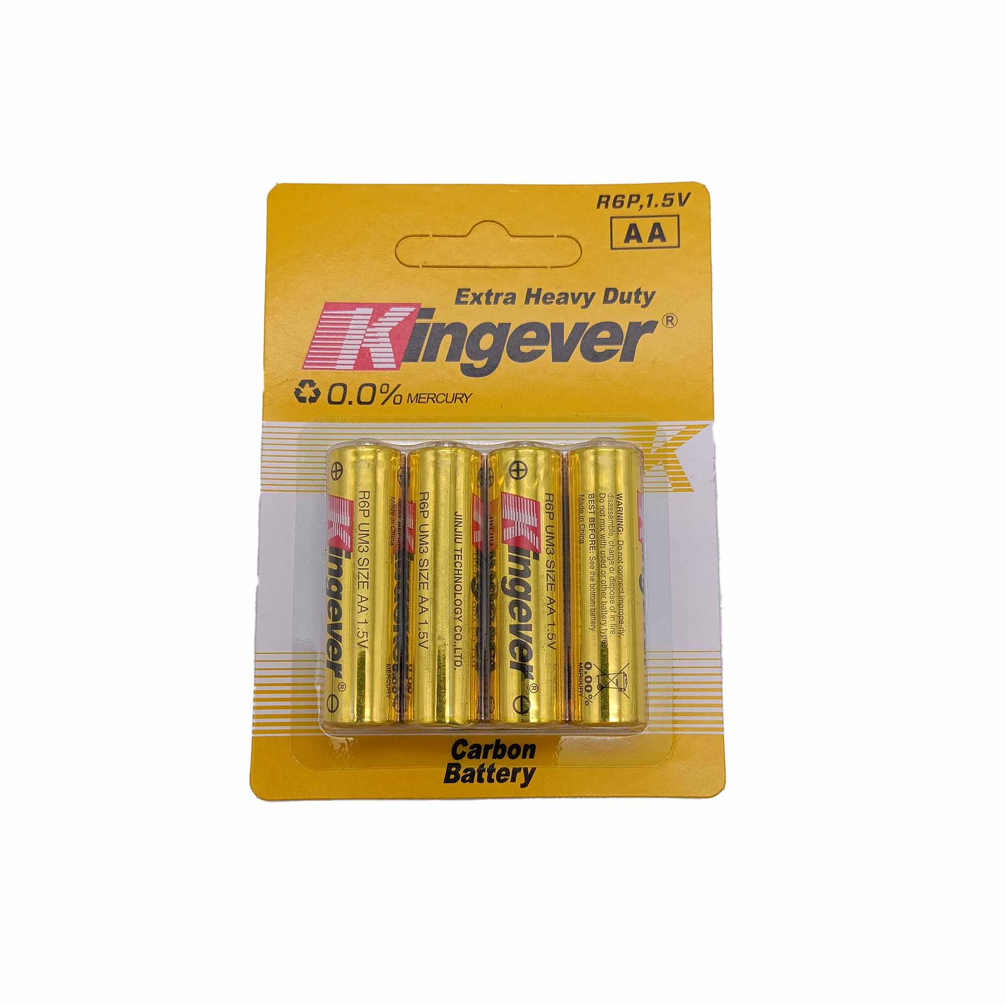 Батарейка Kingever AA R6P углеродная 4шт РД15866