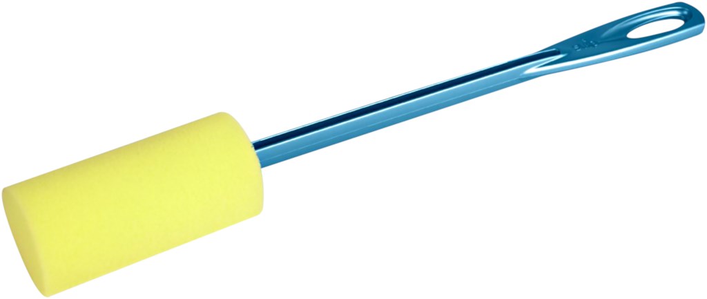 Ершик для мытья бутылок с губкой индиго