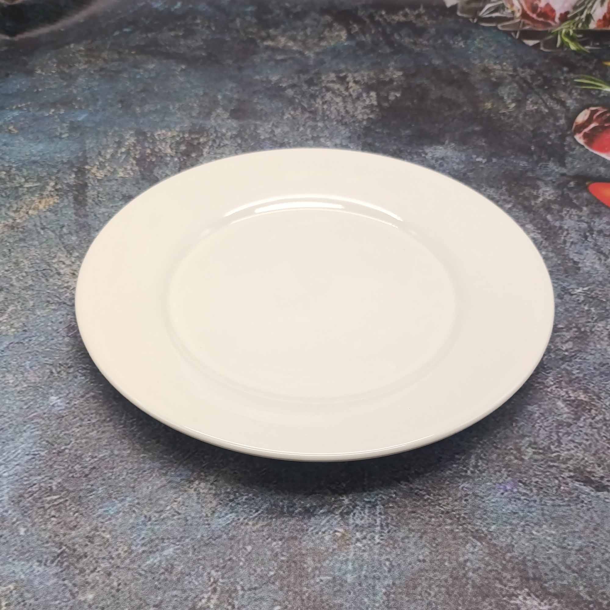 Тарелка 250мм круглая, белая РД85066