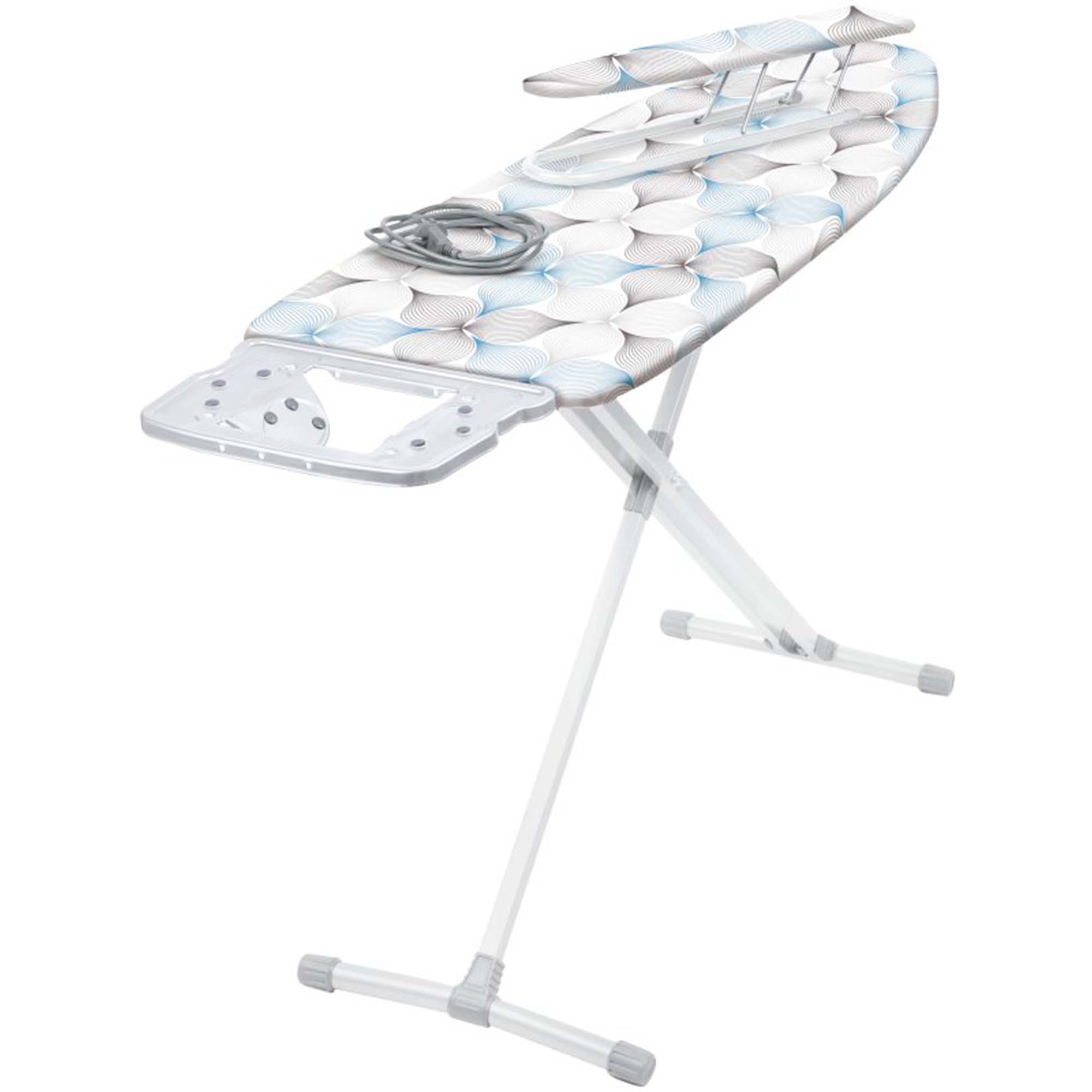 Доска гладильная Nika 10+ тефлон (НТ10+/ЦБ графичные цветы на белом)