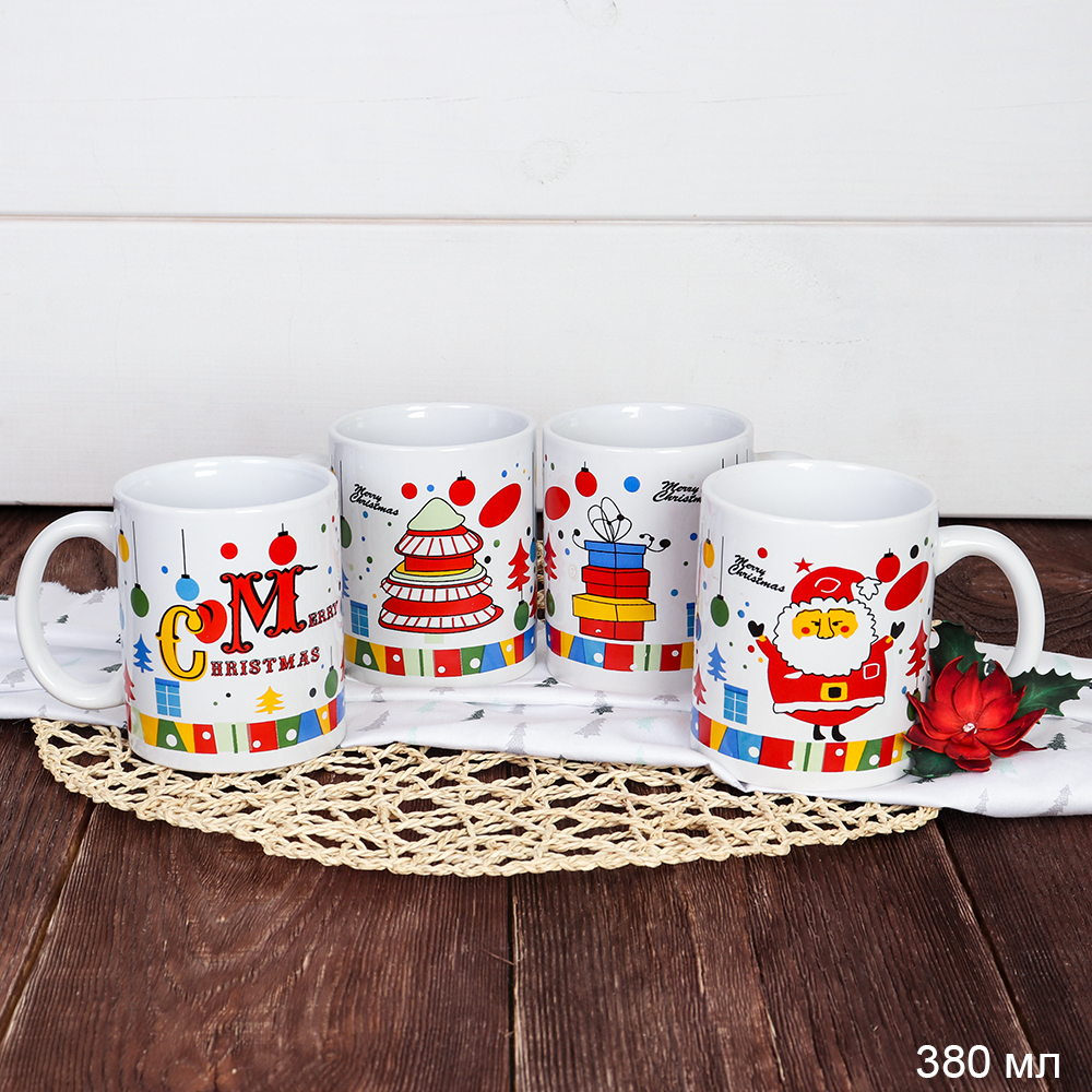 Кружка 380мл Новый год 6H 