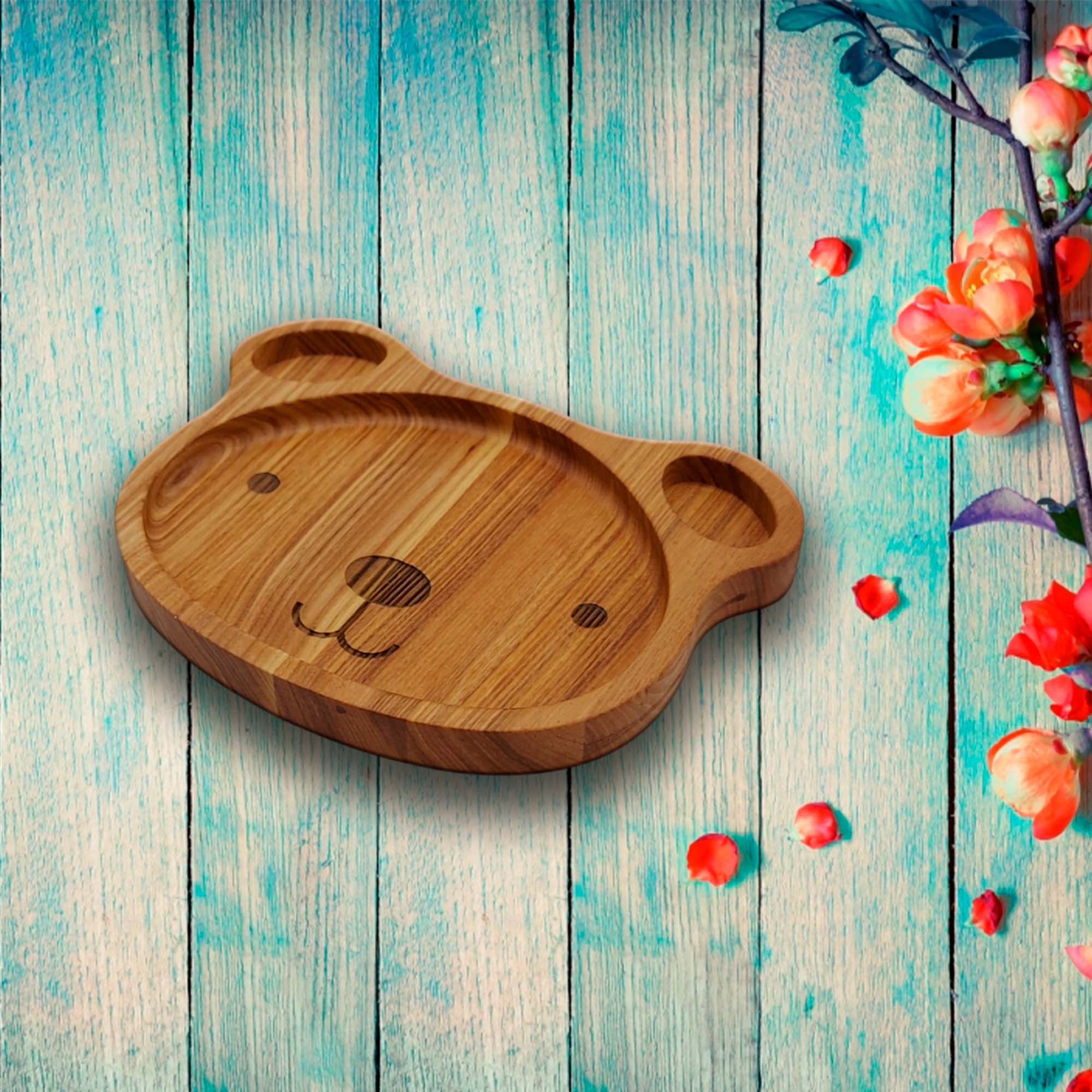 Менажница детская 20*15*2 ДомВуд Мишка Ясень Я247