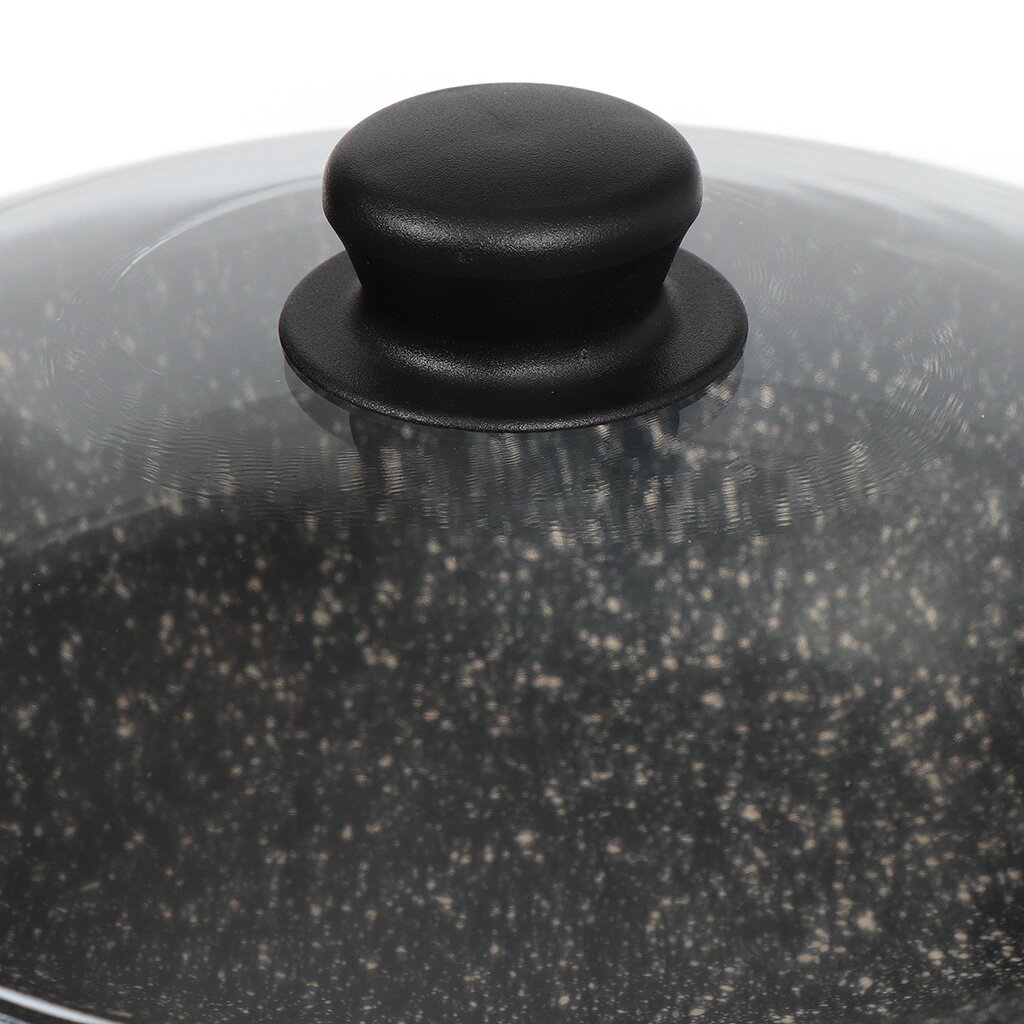 Сотейник 260мм 82мм Гранит пласт/руч. с кр. (п/у), ст2611аг