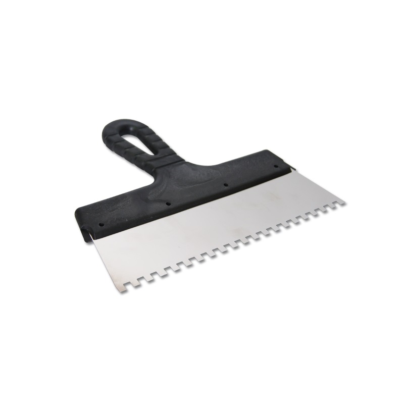Шпатель  фасадный 250 мм зуб 6х6 нержавеющая сталь пластмассовая ручка