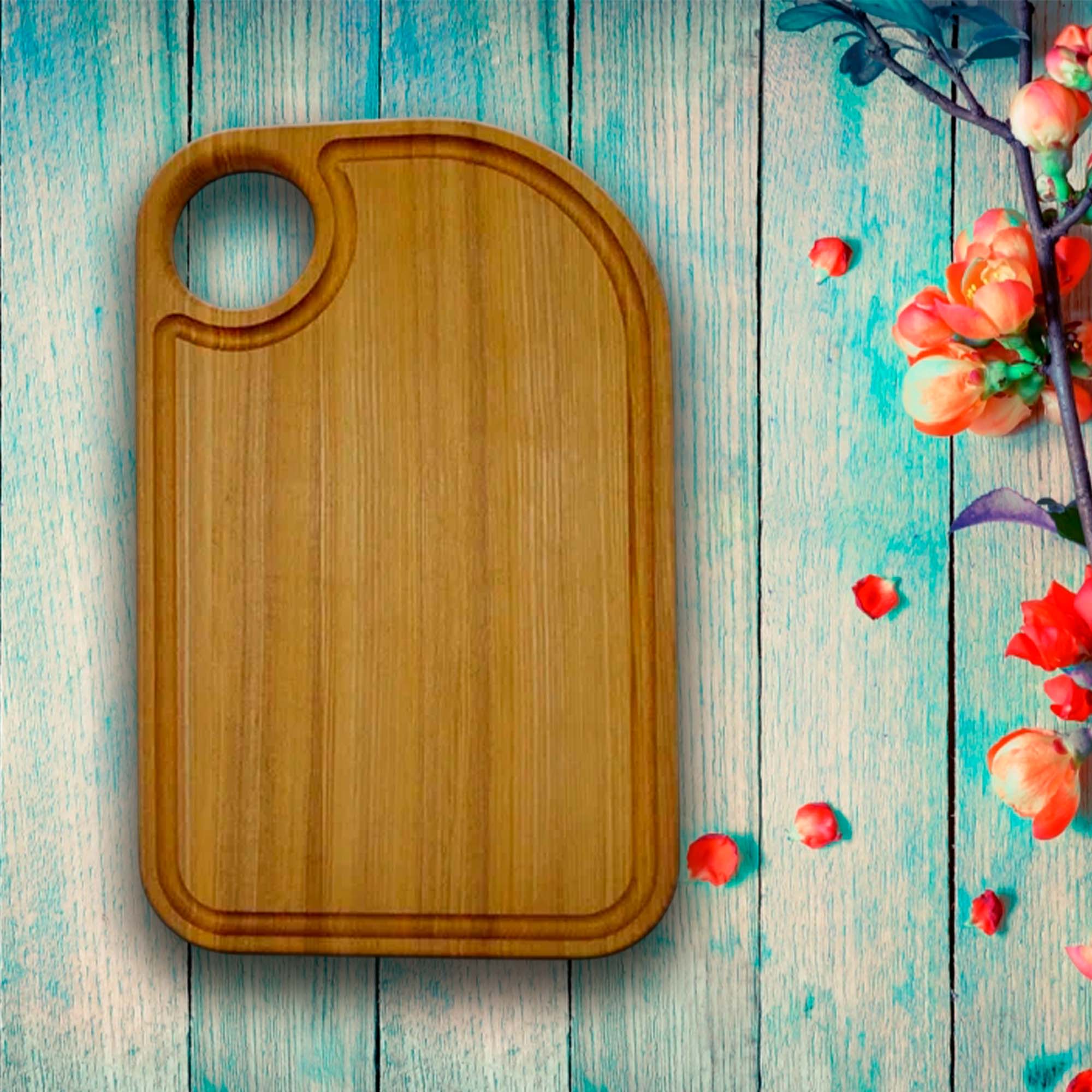 Доска разделочная 34х22х2см ДомВуд  Ясень Я185/Д185