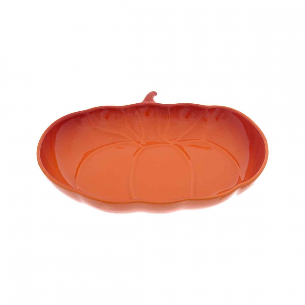 Блюдо 23х19х4см сервировочное Repast Pumpkin  оранжевое