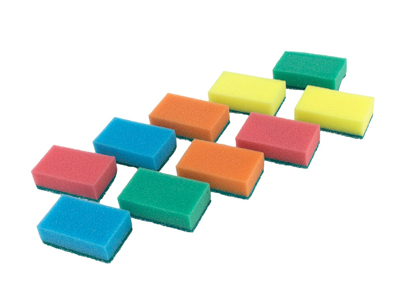 Губка бытовая поролоновая "Супер" 10 шт. (100/65/25) 30/1 (30/1)