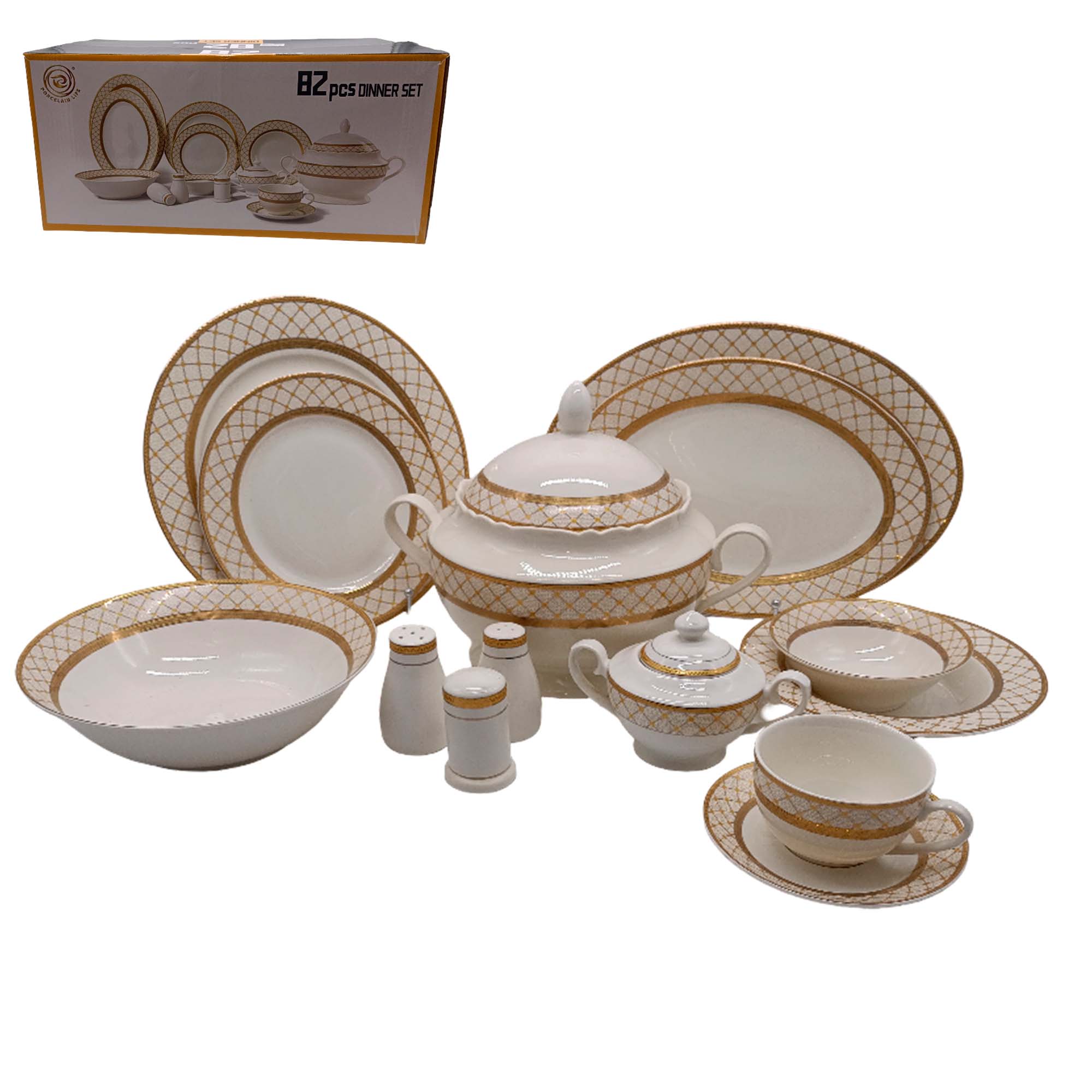 Сервиз столовый 82пр, на 12 персон РД19666