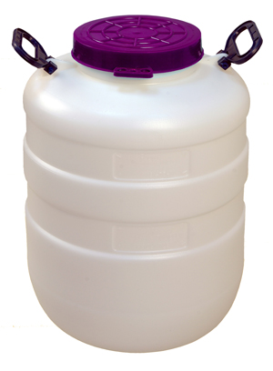 Бочка 40л белая